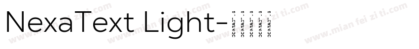NexaText Light字体转换